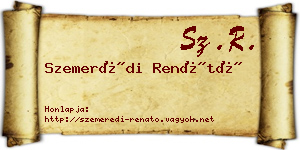 Szemerédi Renátó névjegykártya