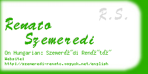 renato szemeredi business card